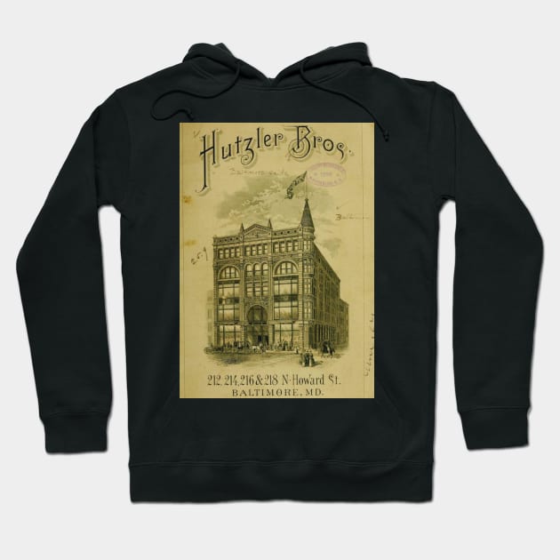 HUTZLER BROS VINTAGE BALTIMORE DESIGN Hoodie by The C.O.B. Store